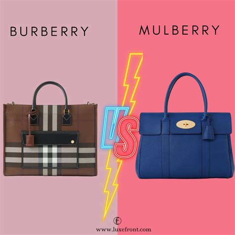 difference between mulberry and burberry.